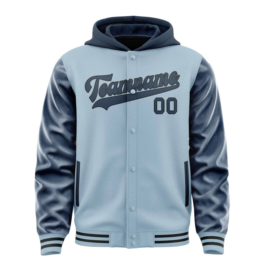 Custom Light Blue Blue Jacket