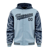 Custom Light Blue Blue Jacket