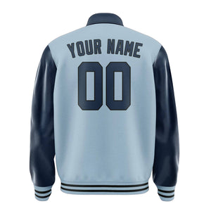 Custom Light Blue Blue Jacket