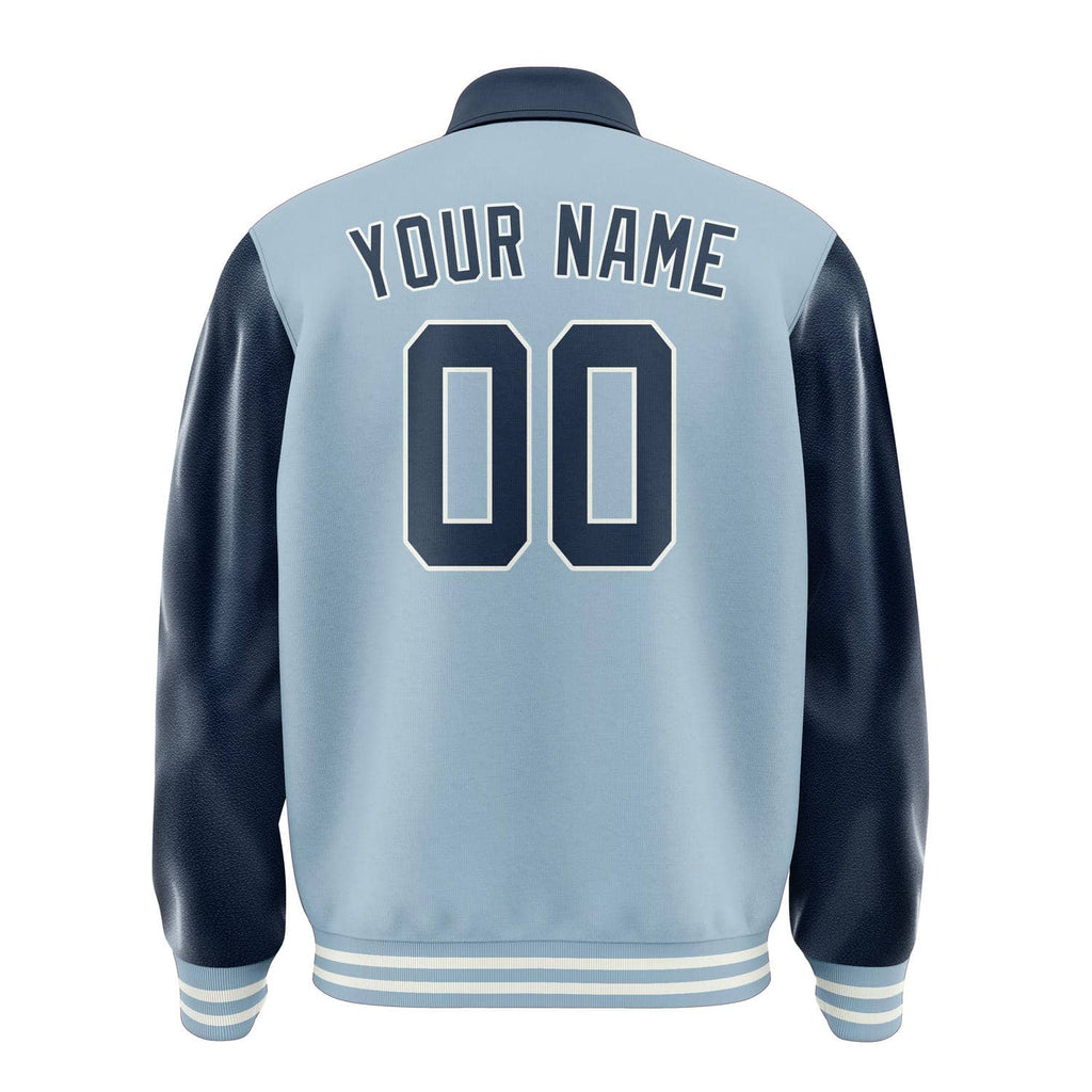 Custom Light Blue Blue Jacket