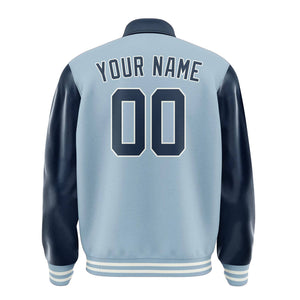 Custom Light Blue Blue Jacket