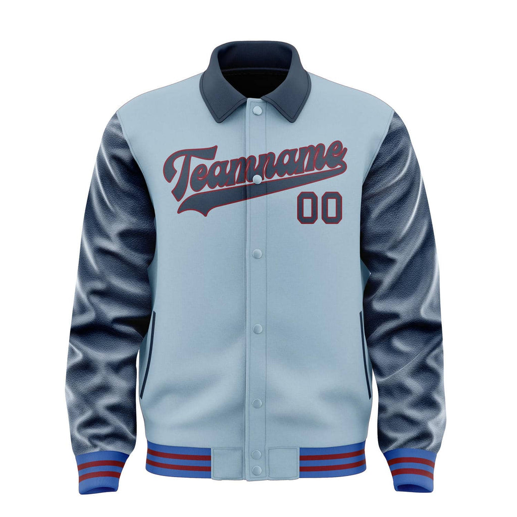 Custom Light Blue Blue Jacket