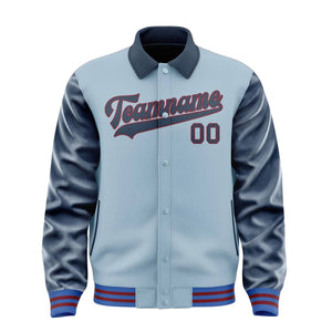 Custom Light Blue Blue Jacket