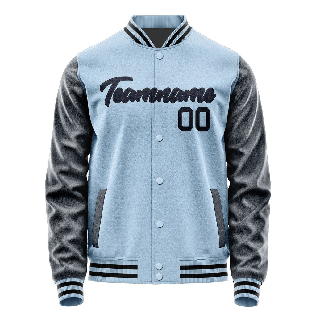 Custom Light Blue Navy Jacket JA0808110817B21711