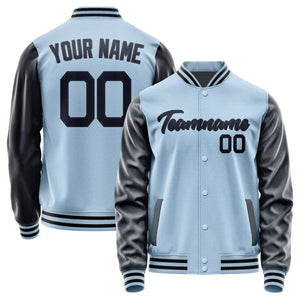 Custom Light Blue Navy Jacket JA0808110817B21711