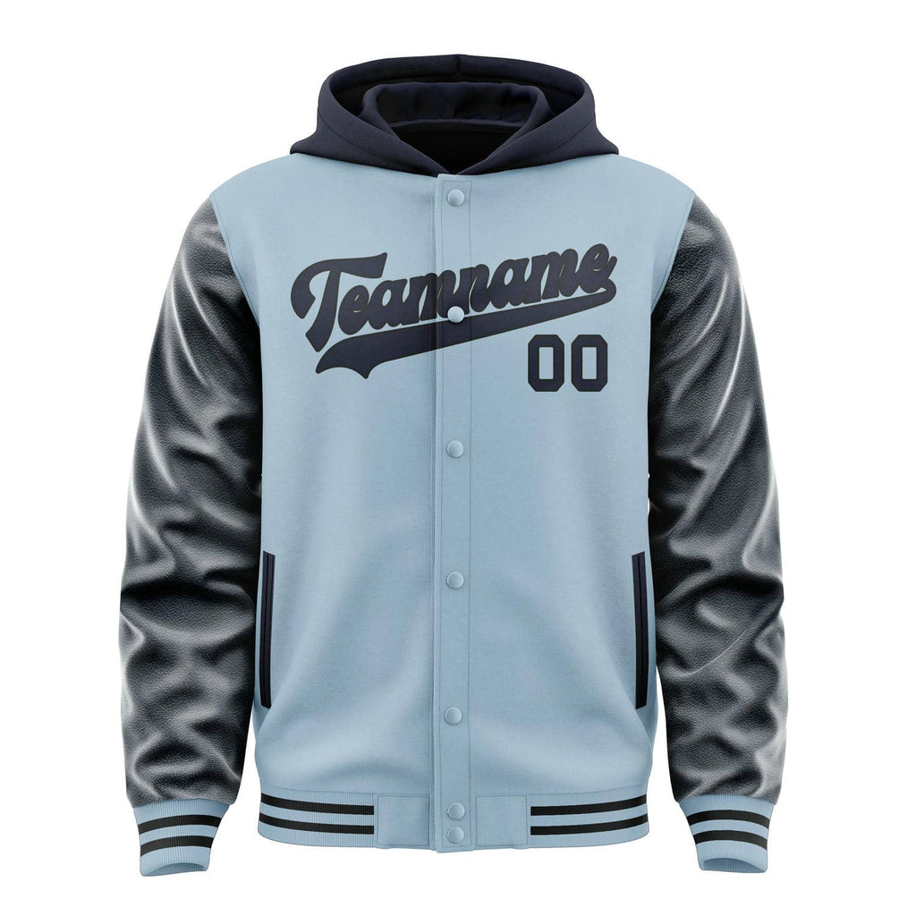 Custom Light Blue Navy Jacket