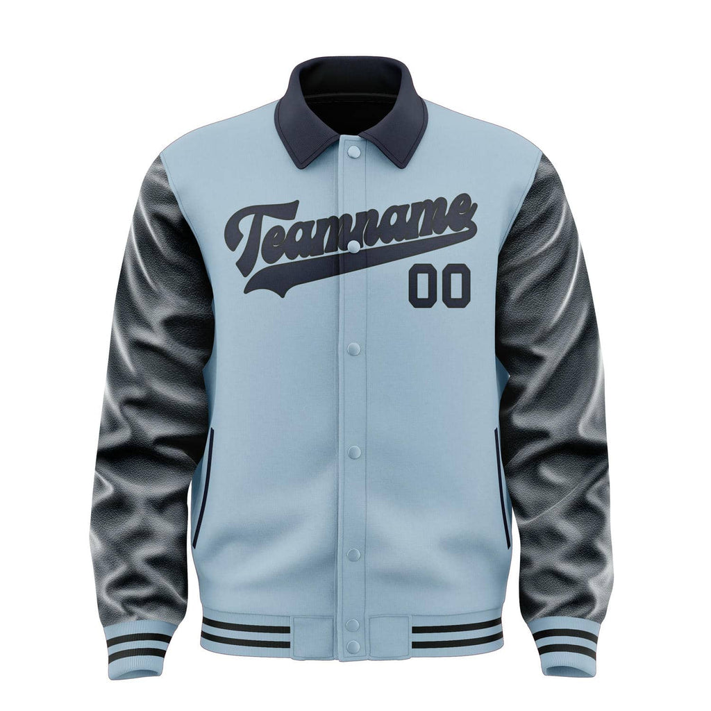 Custom Light Blue Navy Jacket