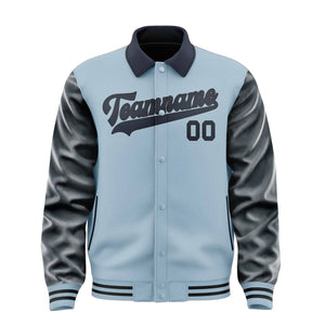 Custom Light Blue Navy Jacket