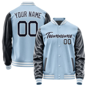 Custom Light Blue Navy Jacket JA0808110818B21811