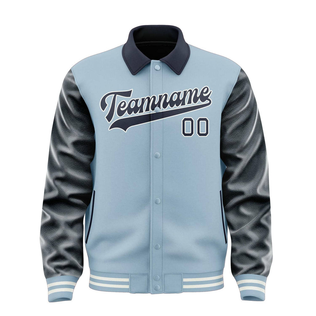 Custom Light Blue Navy Jacket