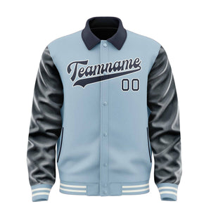Custom Light Blue Navy Jacket