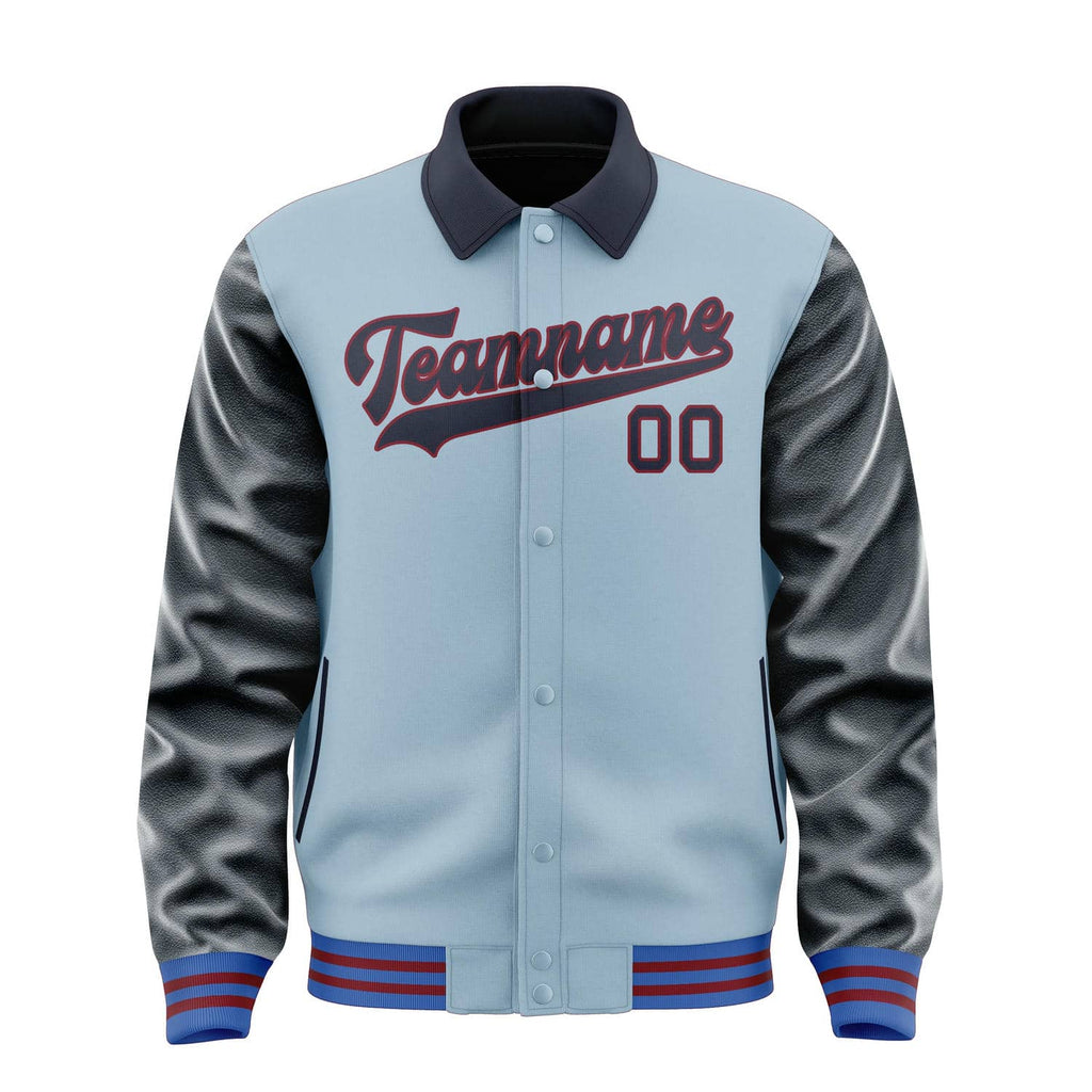Custom Light Blue Navy Jacket