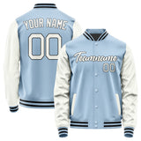 Custom Light Blue White Jacket