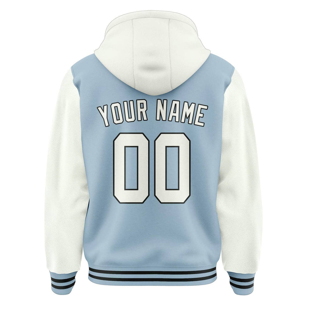 Custom Light Blue White Jacket