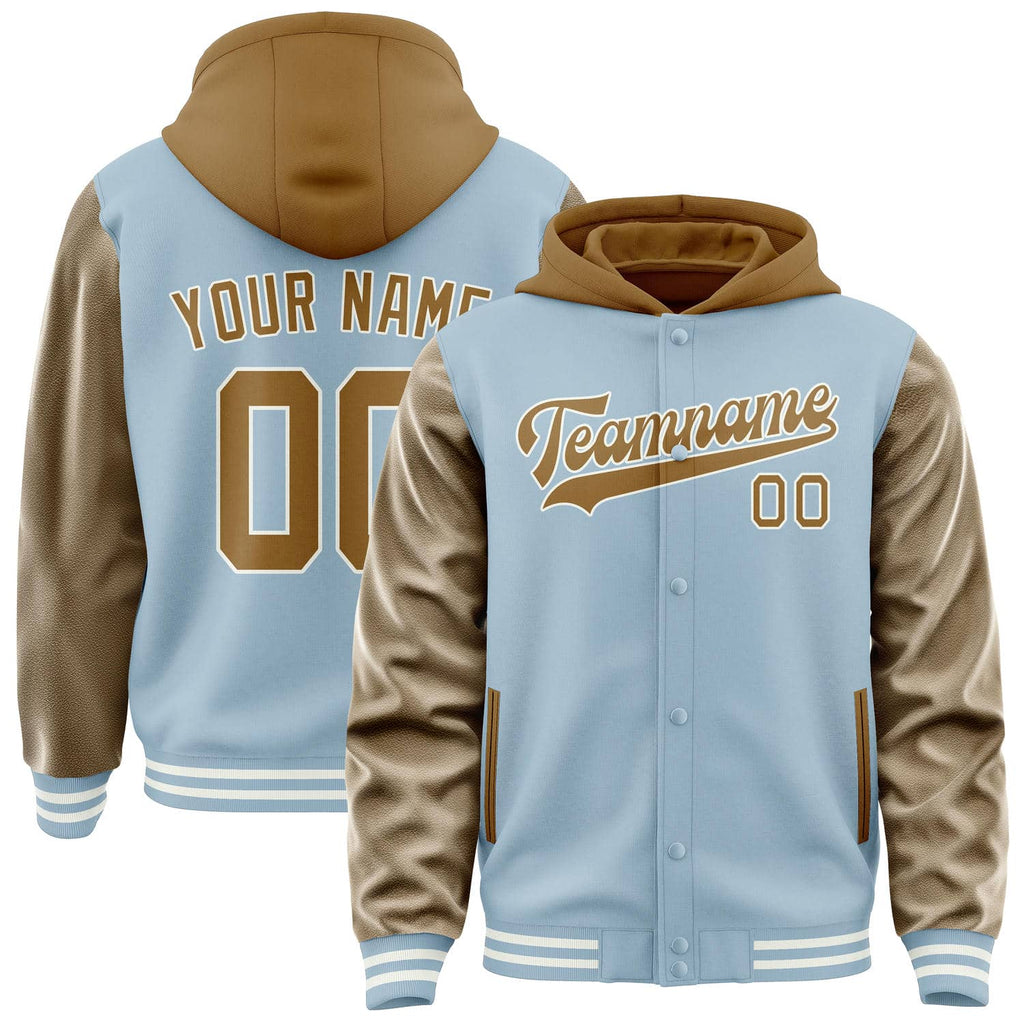 Custom Light Blue Khaki Jacket