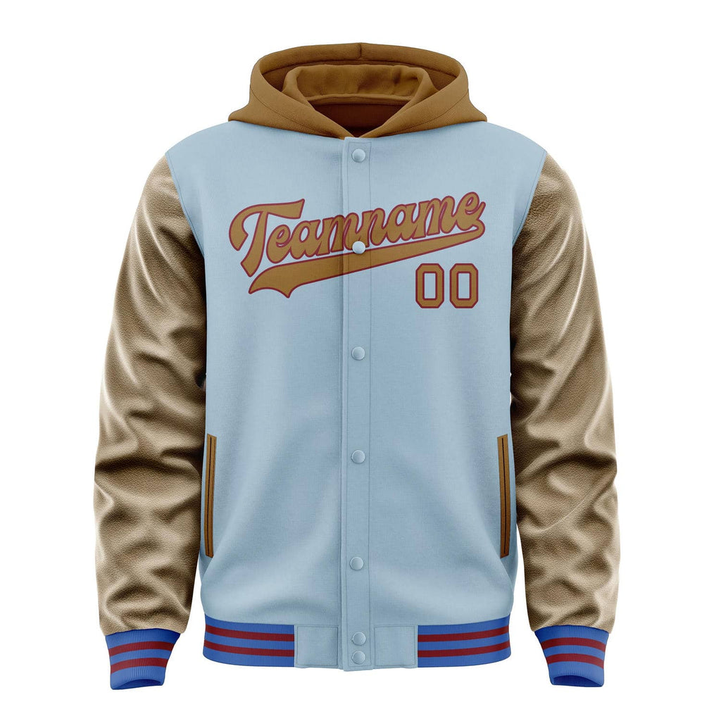 Custom Light Blue Khaki Jacket