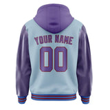 Custom Light Blue Light Purple Jacket