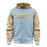 Custom Light Blue Light Khaki Jacket