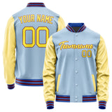 Custom Light Blue Light Yellow Jacket