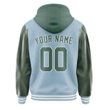 Custom Light Blue Blue Green Jacket