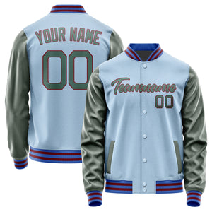 Custom Light Blue Blue Green Jacket JA0808270915B21527