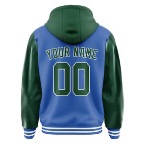 Custom Sky Blue Green Jacket