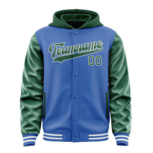 Custom Sky Blue Green Jacket