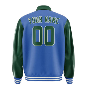 Custom Sky Blue Green Jacket