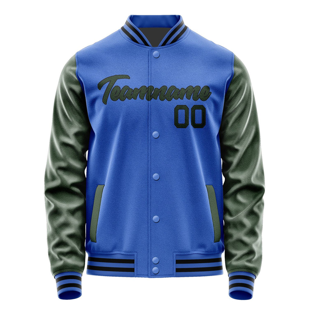 Custom Sky Blue Dark Green Jacket JA0909060917B21706