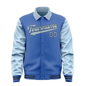 Custom Sky Blue Light Blue Jacket