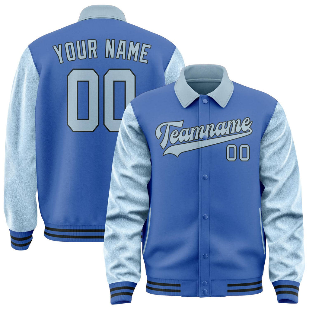 Custom Sky Blue Light Blue Jacket