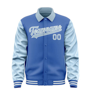 Custom Sky Blue Light Blue Jacket