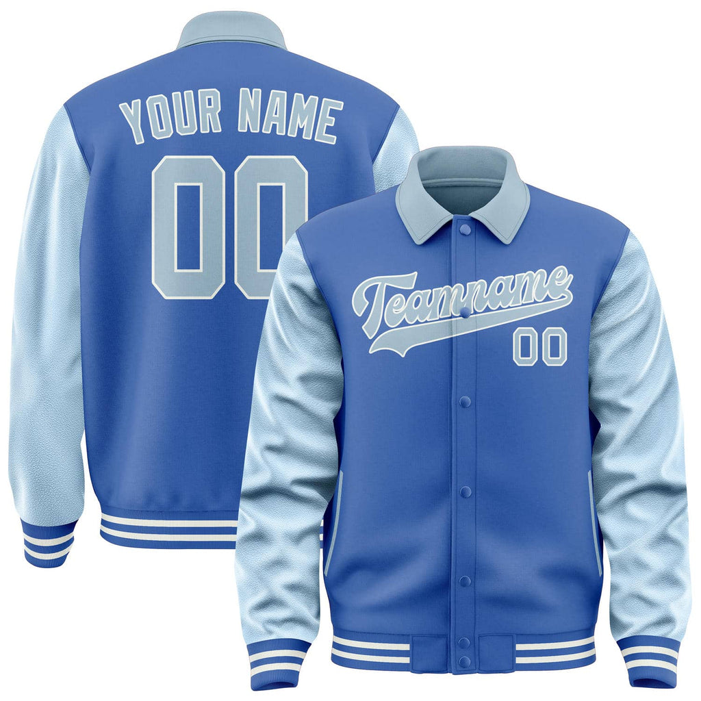 Custom Sky Blue Light Blue Jacket