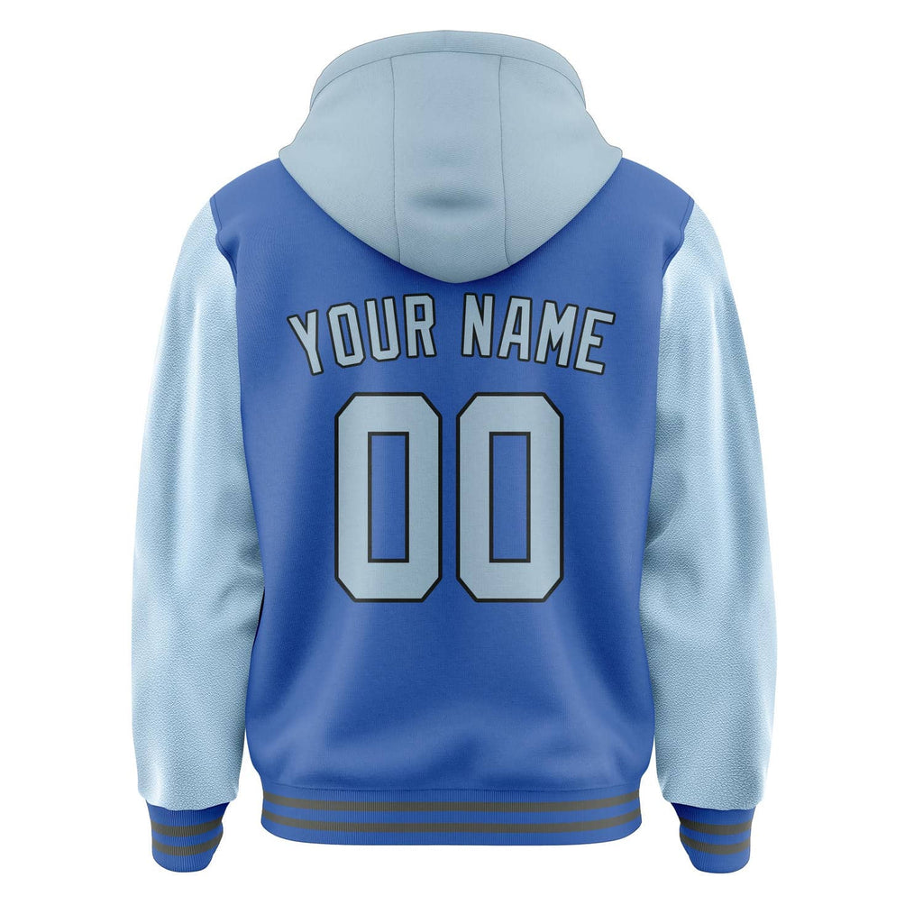 Custom Sky Blue Light Blue Jacket