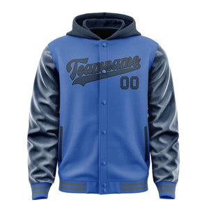 Custom Sky Blue Blue Jacket