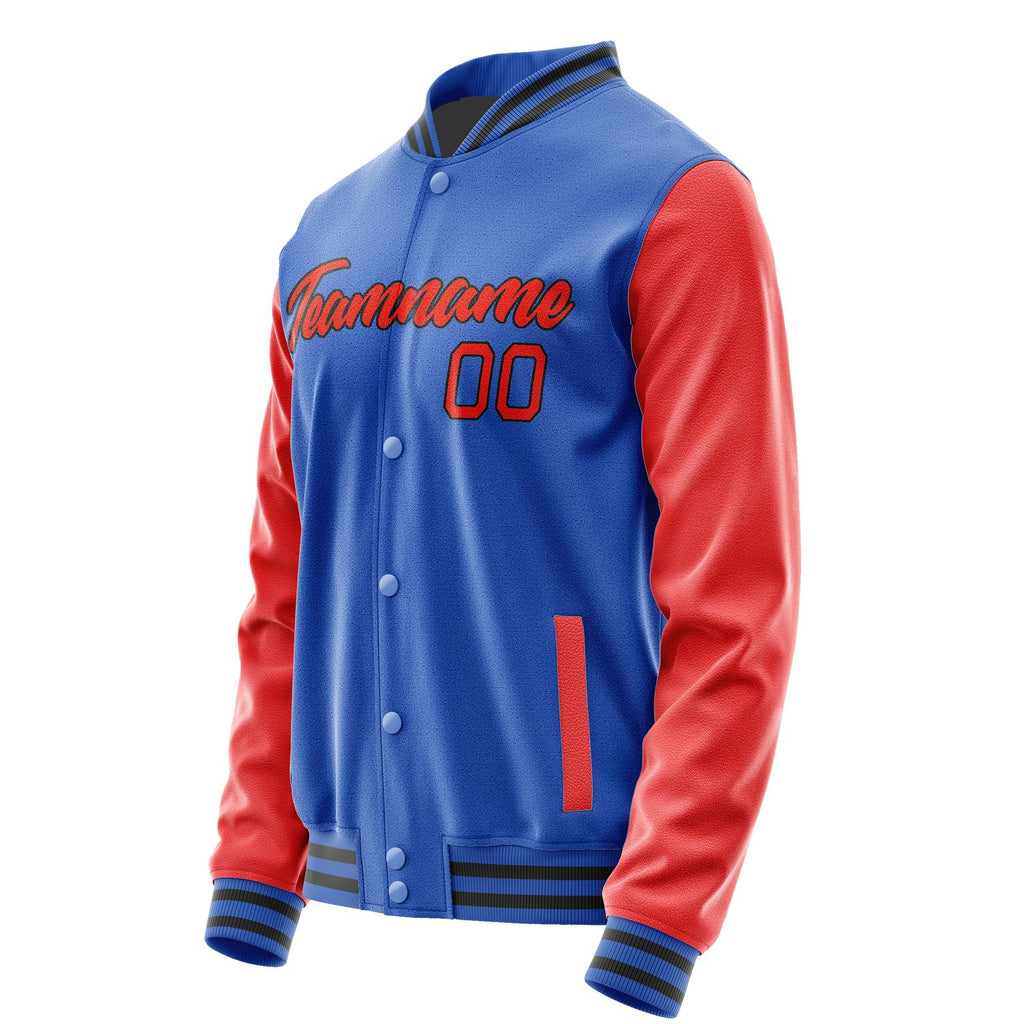 Custom Sky Blue Orange Red Jacket JA0909120918B21812