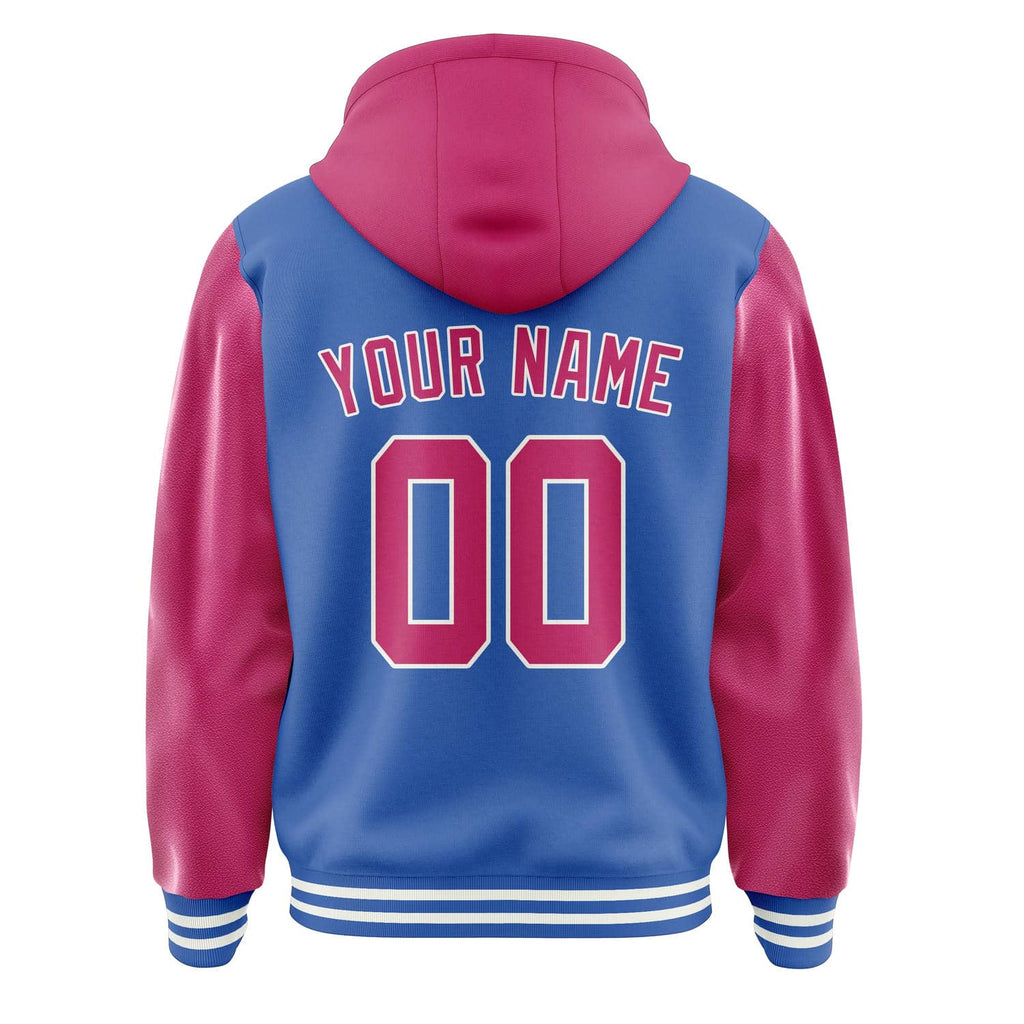 Custom Sky Blue Pink Jacket
