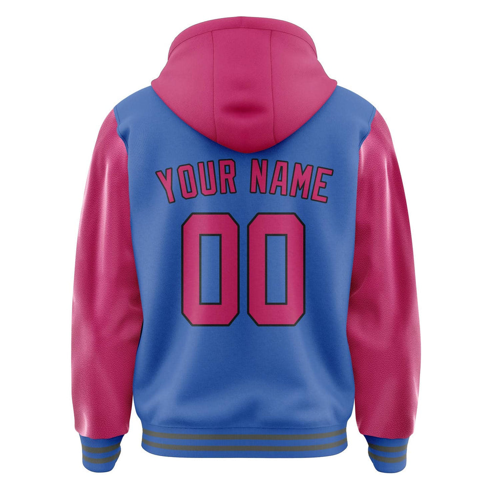 Custom Sky Blue Pink Jacket