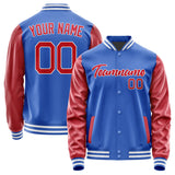 Custom Sky Blue Red Jacket