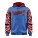 Custom Sky Blue Crimson Red Jacket