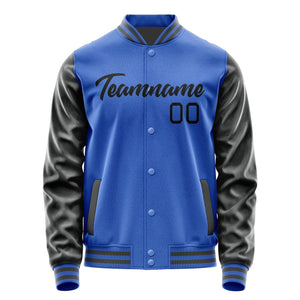 Custom Sky Blue Black Jacket JA0909170918B21817