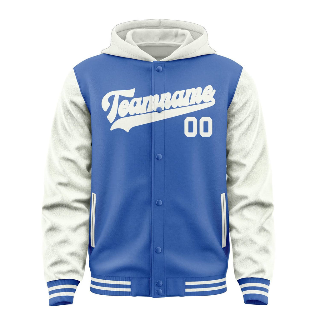 Custom Sky Blue White Jacket