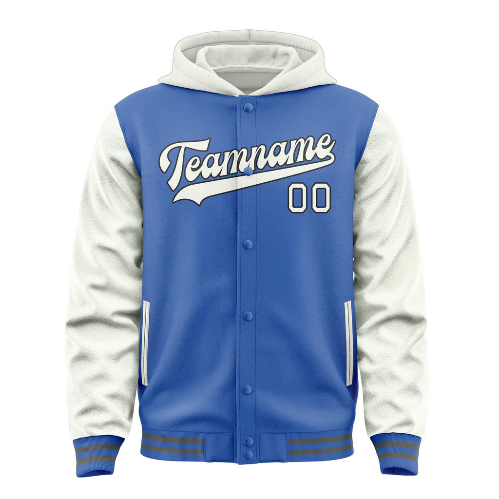 Custom Sky Blue White Jacket