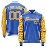 Custom Sky Blue Yellow Jacket