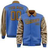 Custom Sky Blue Khaki Jacket