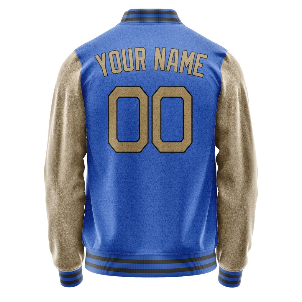 Custom Sky Blue Light Khaki Jacket JA0909250918B21825