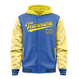 Custom Sky Blue Light Yellow Jacket