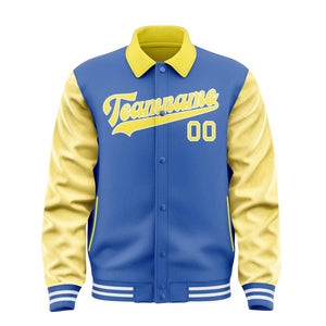 Custom Sky Blue Light Yellow Jacket