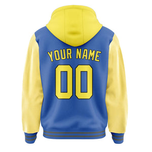 Custom Sky Blue Light Yellow Jacket