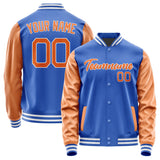 Custom Sky Blue Orange Jacket